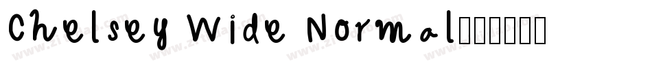 Chelsey Wide Normal字体转换